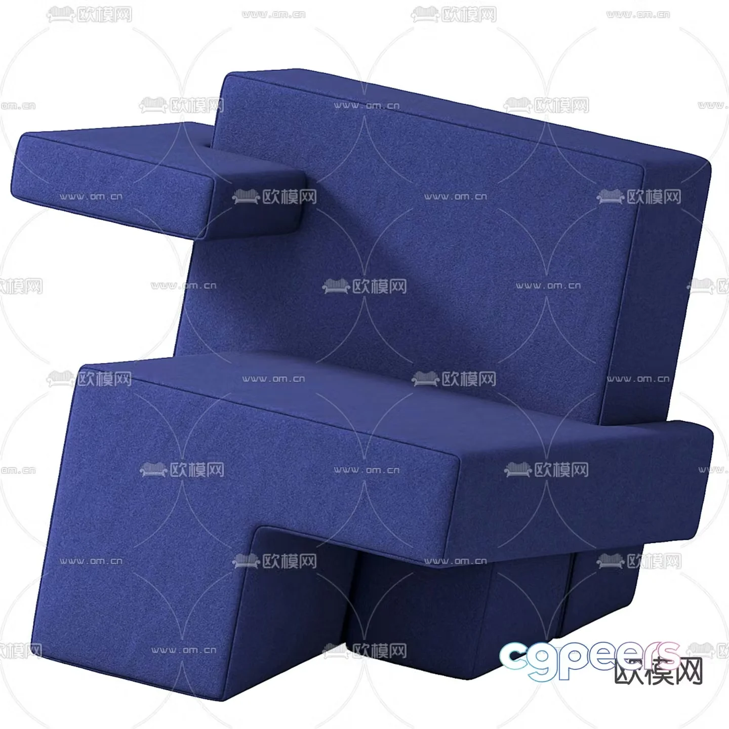 qeeboo creative chair leisure chair 3d model
