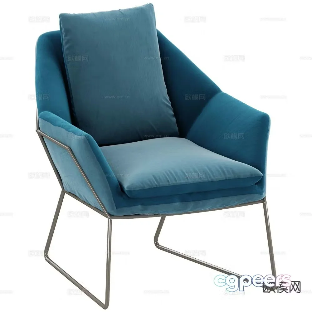 Saba modern lounge chair sofa chair armchair 3d model