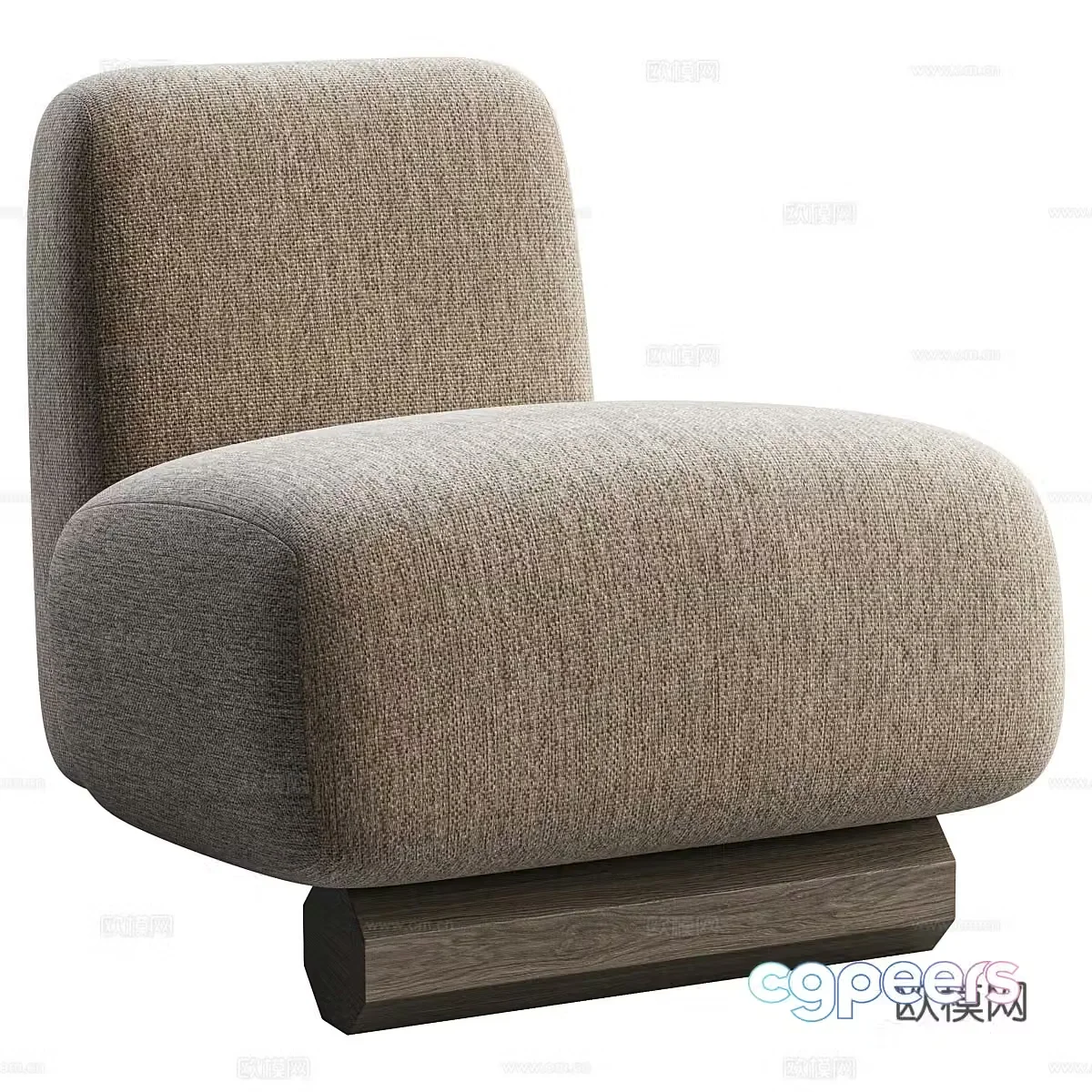 Modern Italian Rubel ACH armchair 3d model