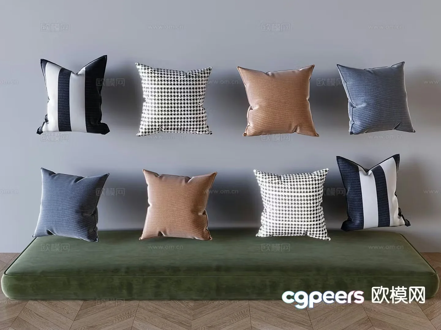 Pillow cushion sofa cushion bay window cushion 3D model