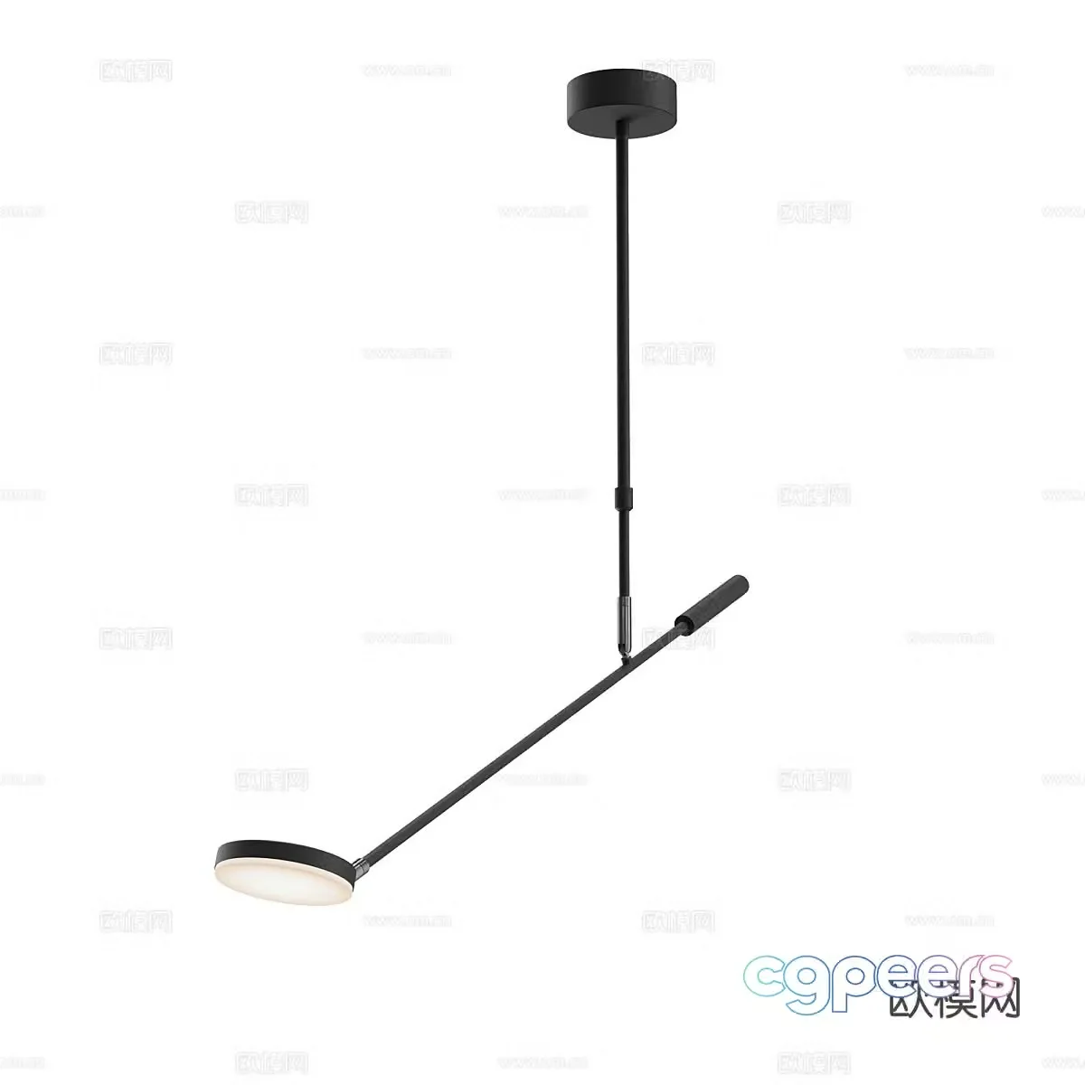 Minimalist small chandelier bedside small chandelier 3d model