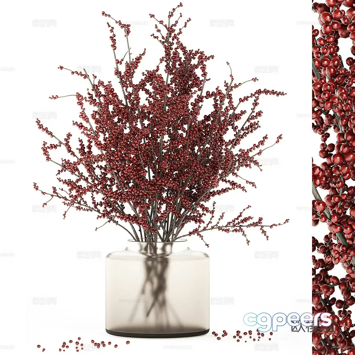 New Chinese vase flower art 3D model