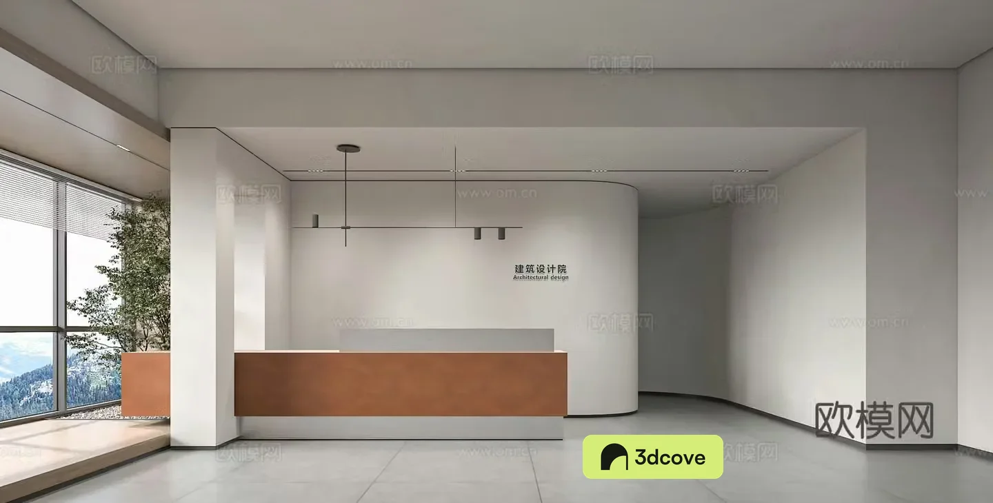 Modern office reception hall