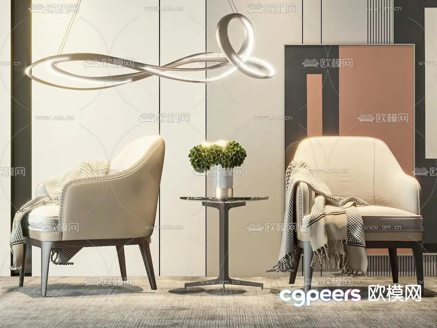 chair leisure chair 3d model