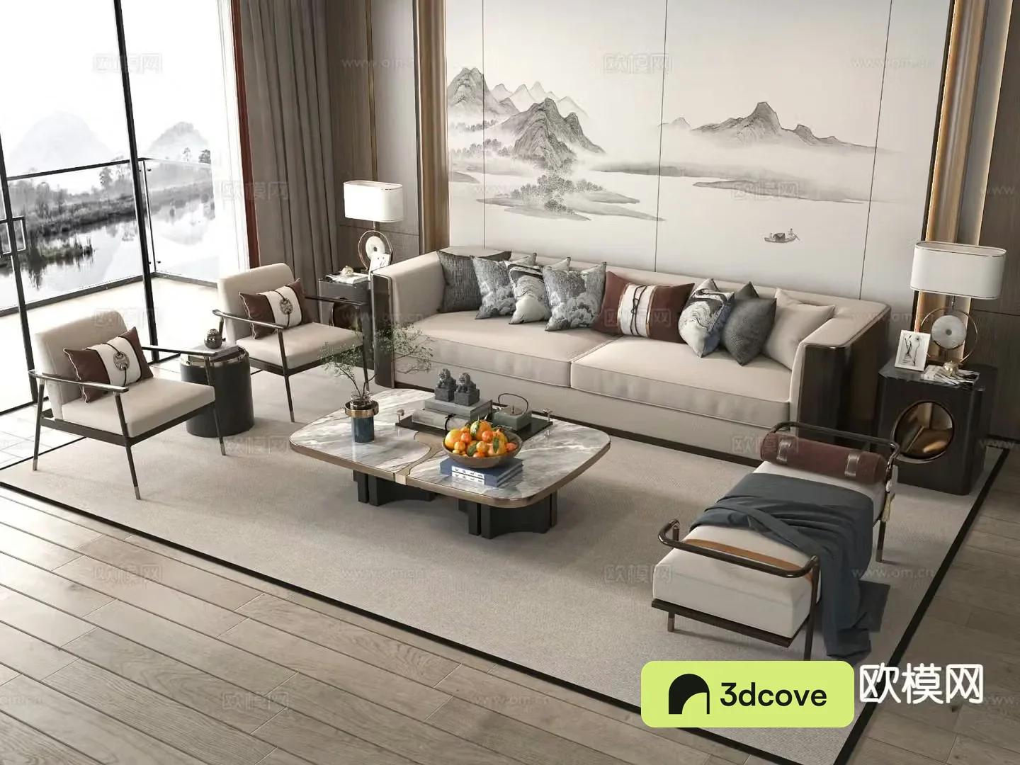 New Chinese style modular sofa