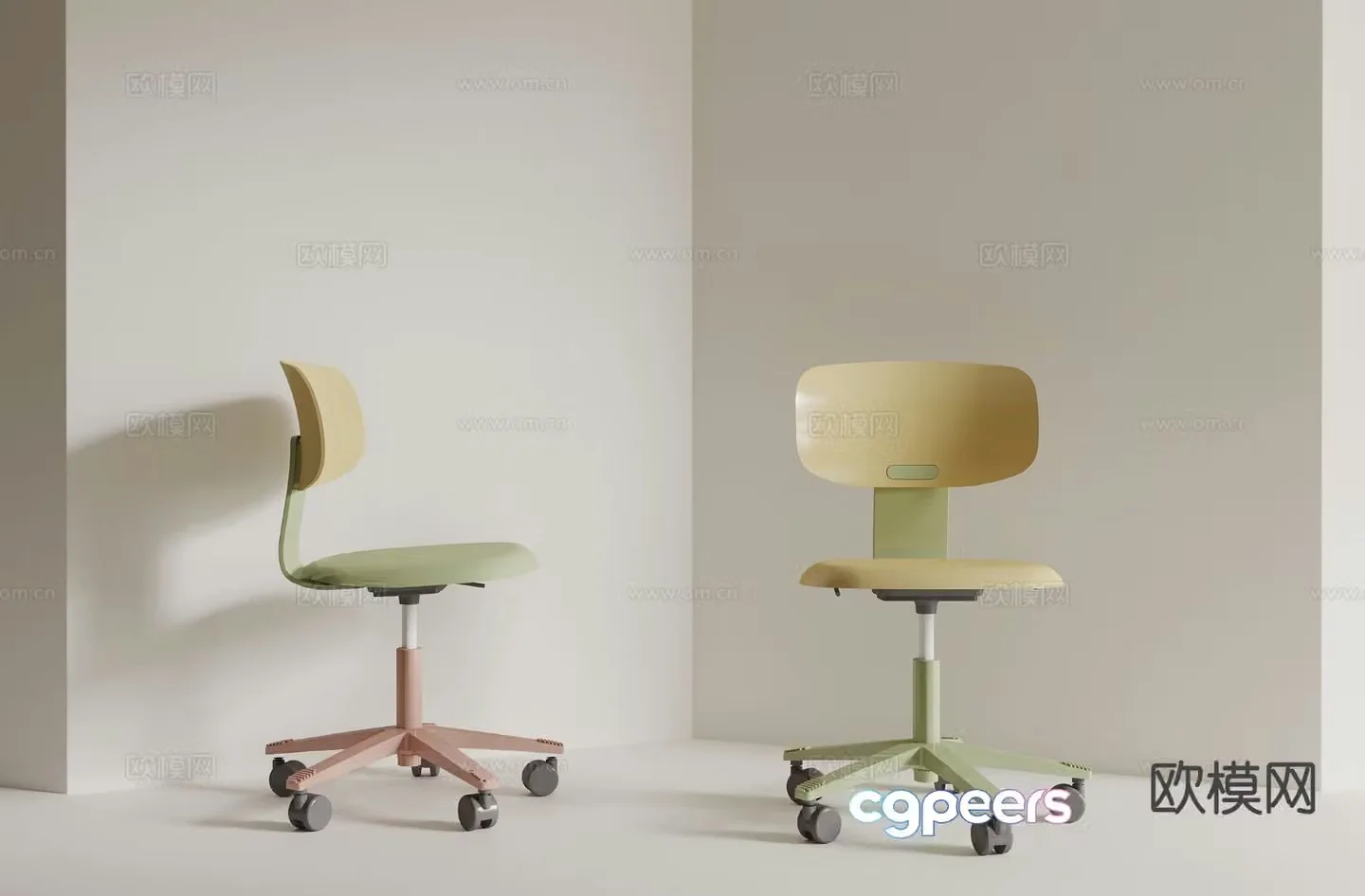 Modern office chair ergonomic chair children’s chair 3d model