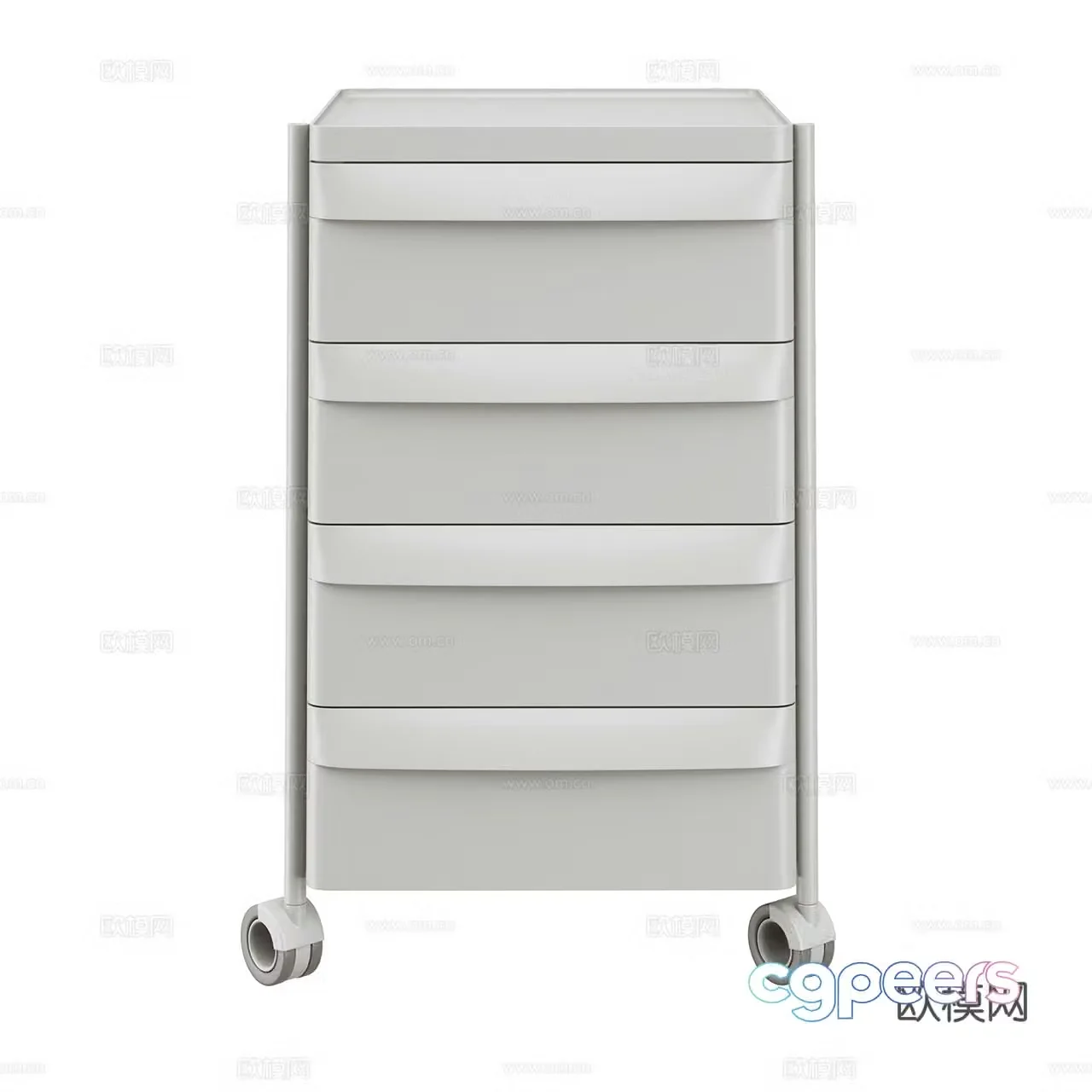 Pedrali Modern Stationery Cabinet Office Cabinet Office Chest of Drawer Storage Cabinet 3D Model