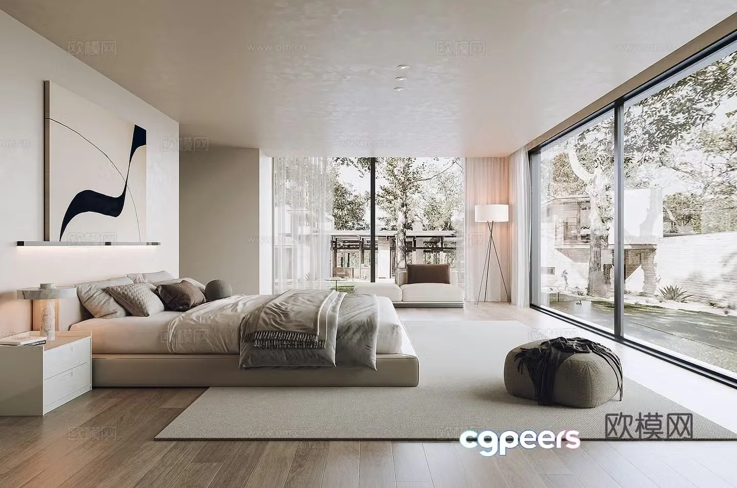 Modern bedroom 3d model