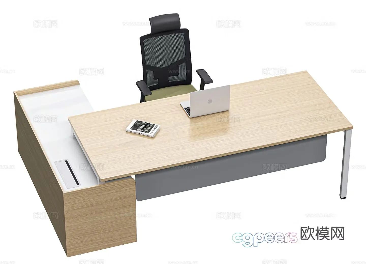 Modern office desk chairs chairs manager desks supervisor desks leader offices office chairs chairs 3D model