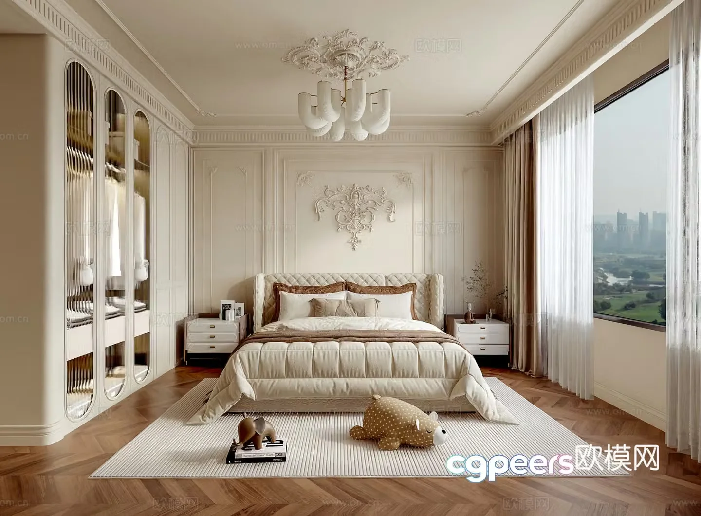French bedroom 3d model