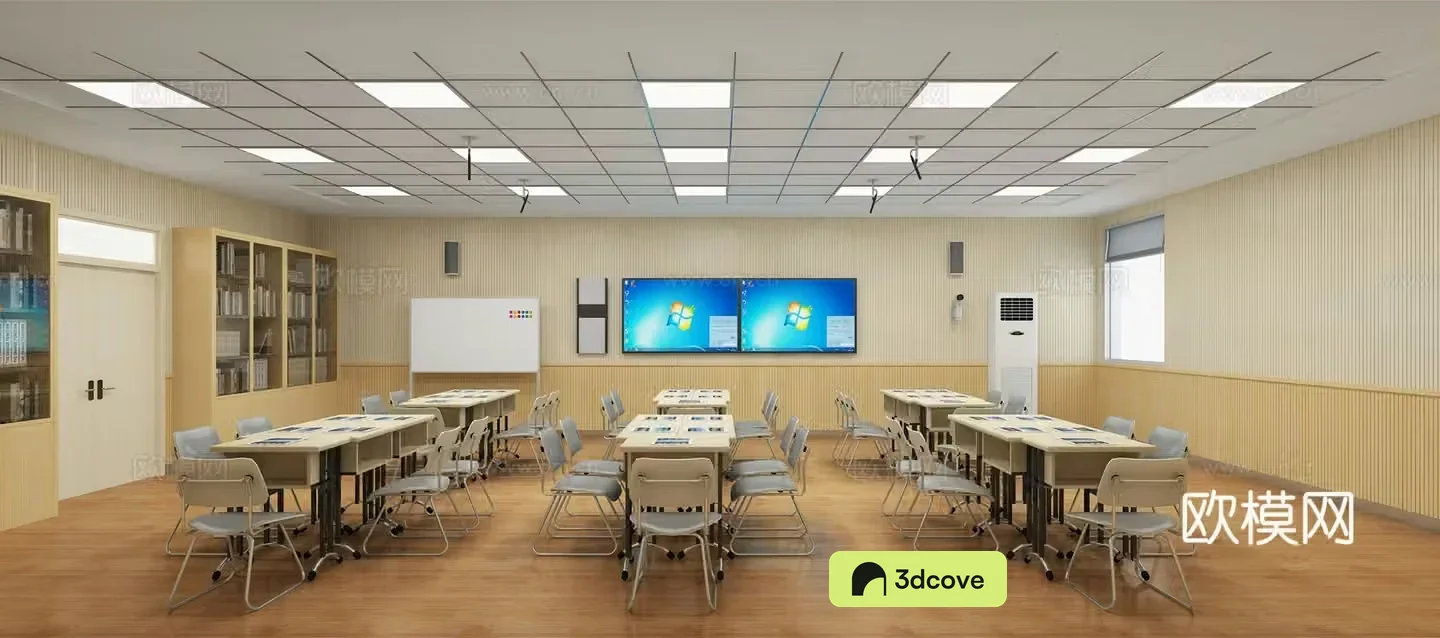 Modern school recording room