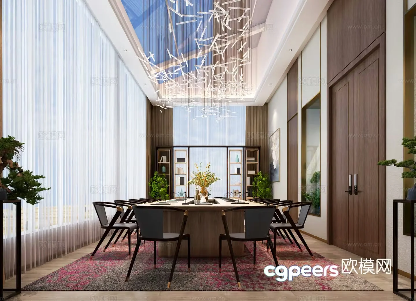 Modern conference room 3d model
