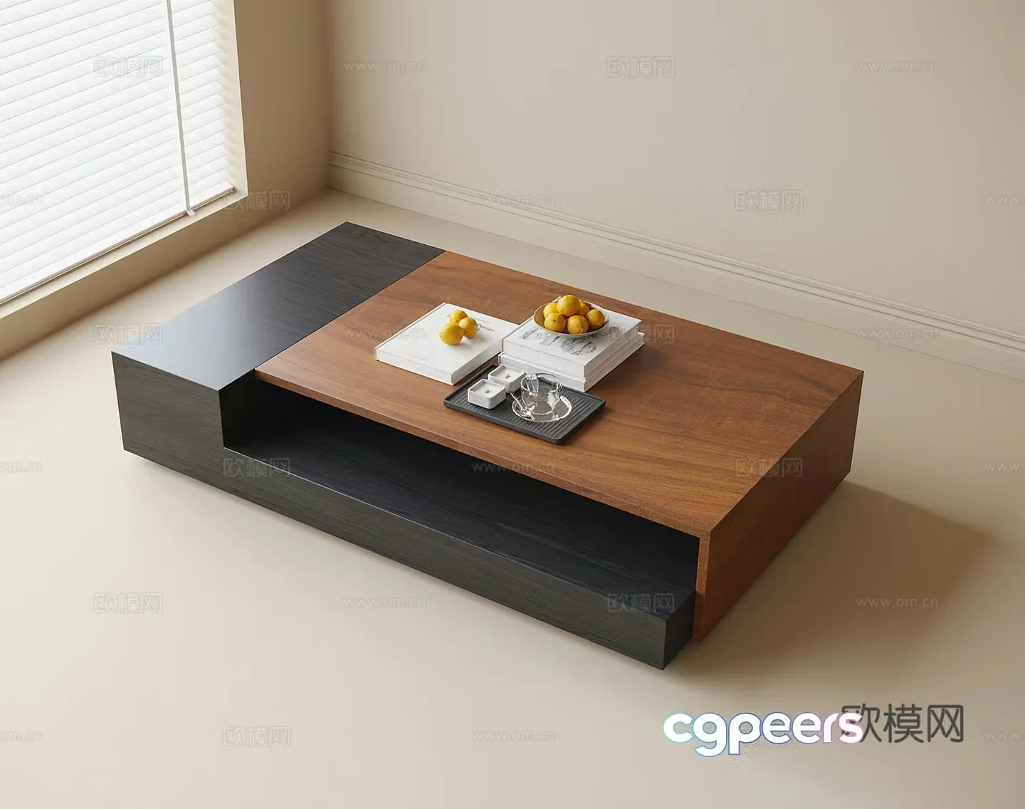 Modern coffee table 3d model