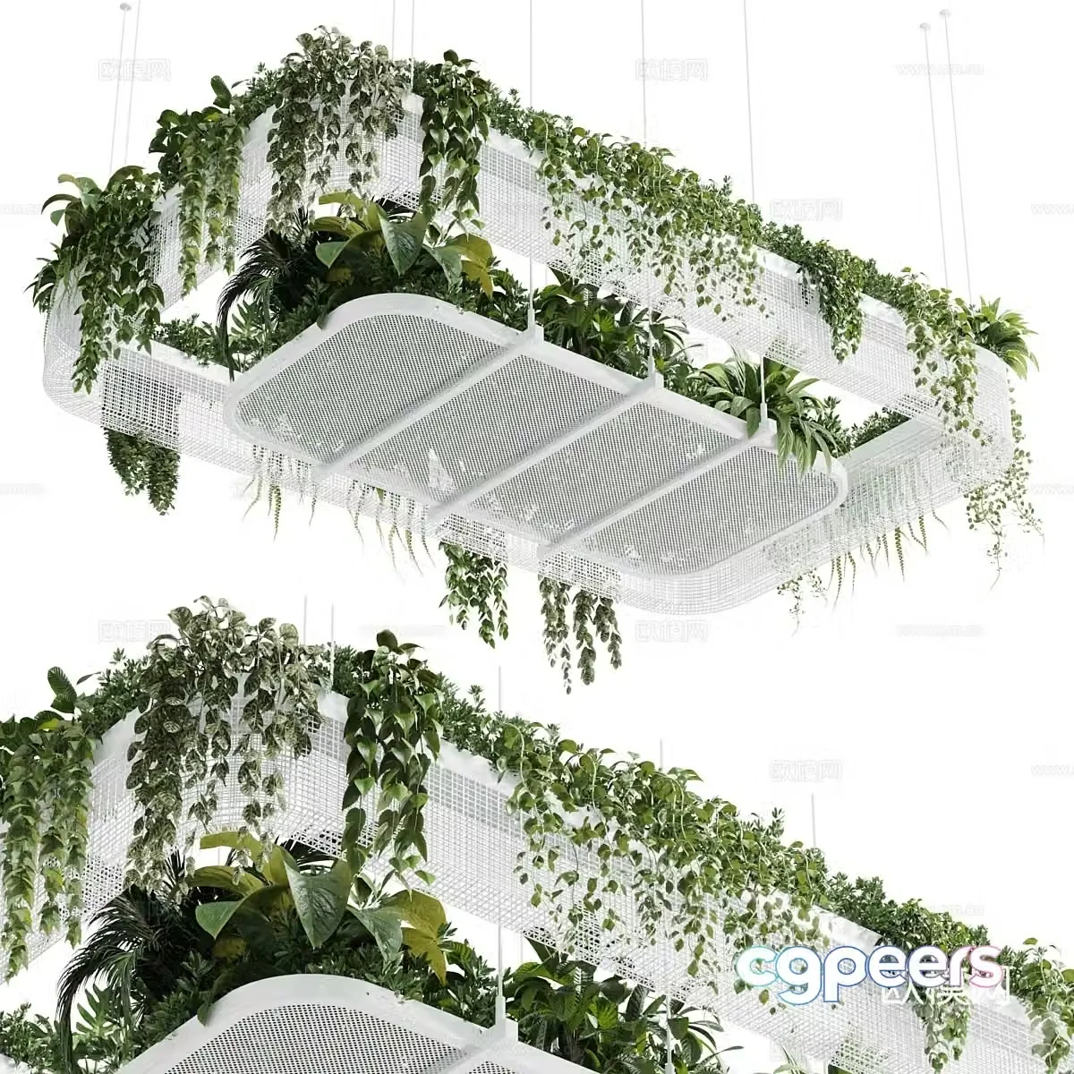 Machine hanging plant decoration 3d model