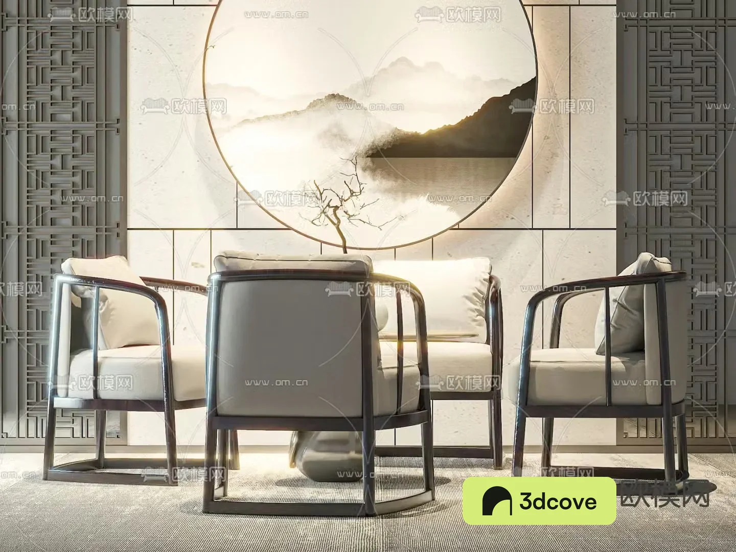New Chinese style sofa chair leisure chair