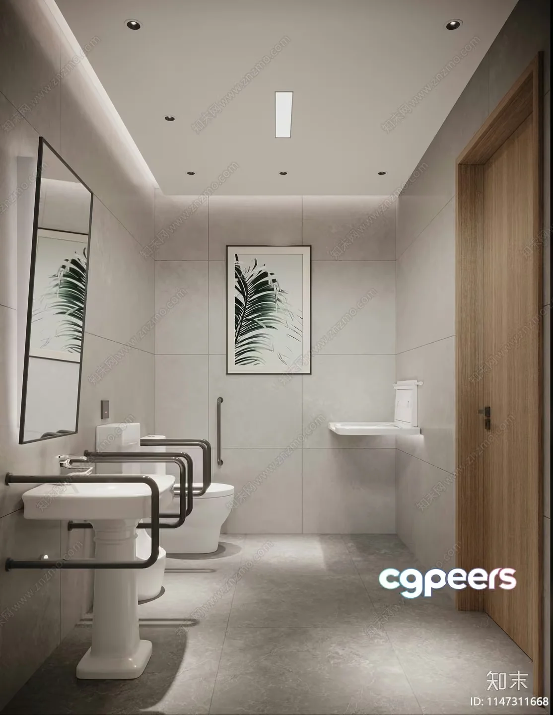 Modern Bathroom 3D Model – 4325 – VRAY Render