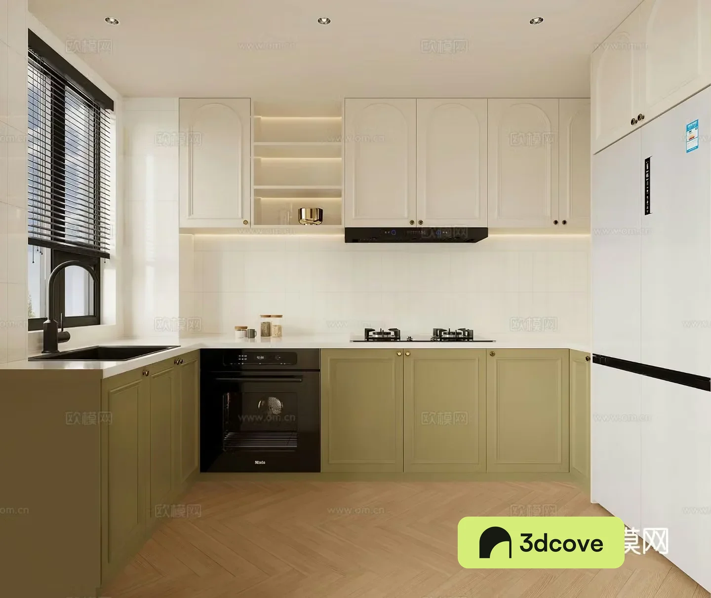 Cream style kitchen