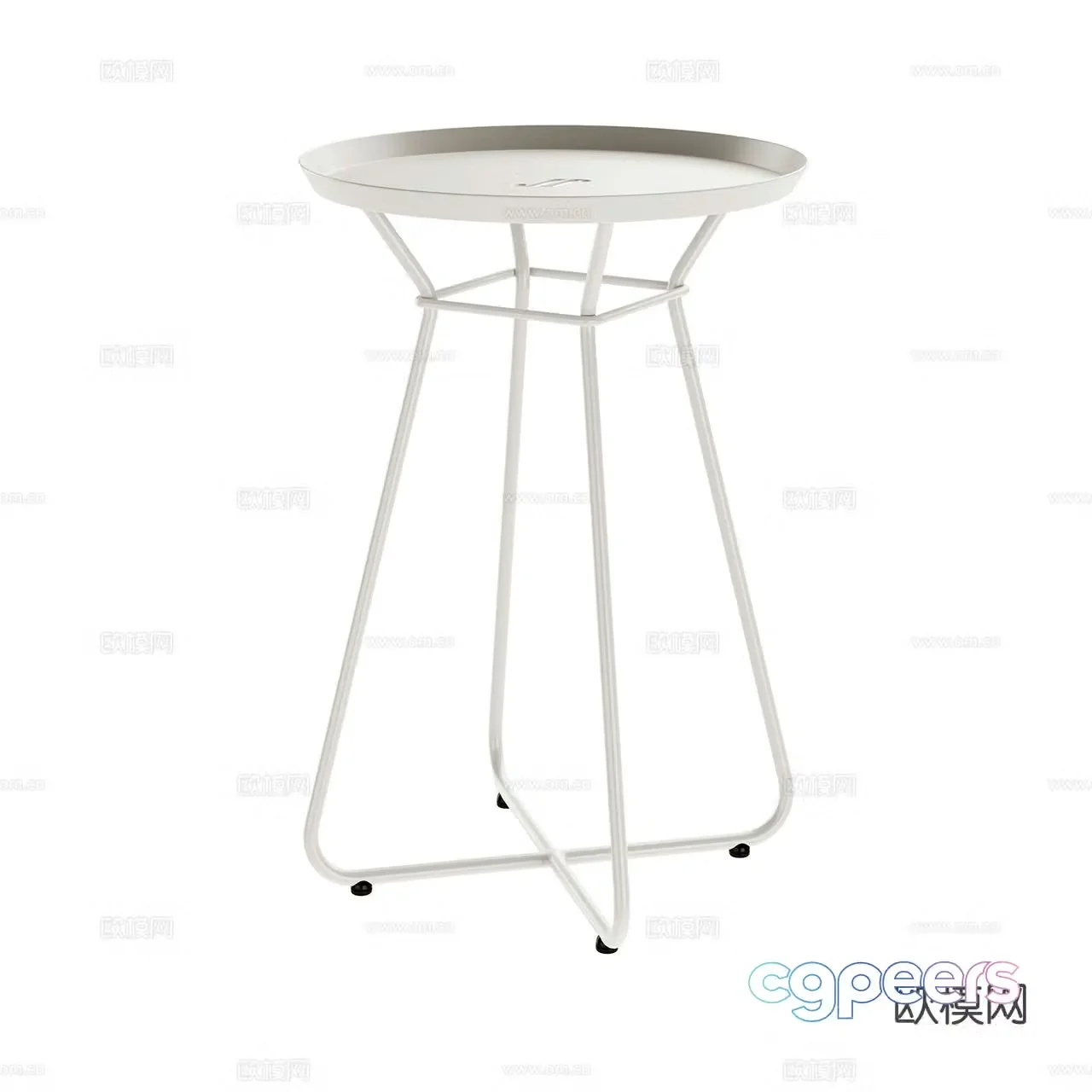 Freifrau modern corner table side table round table table table 3d model