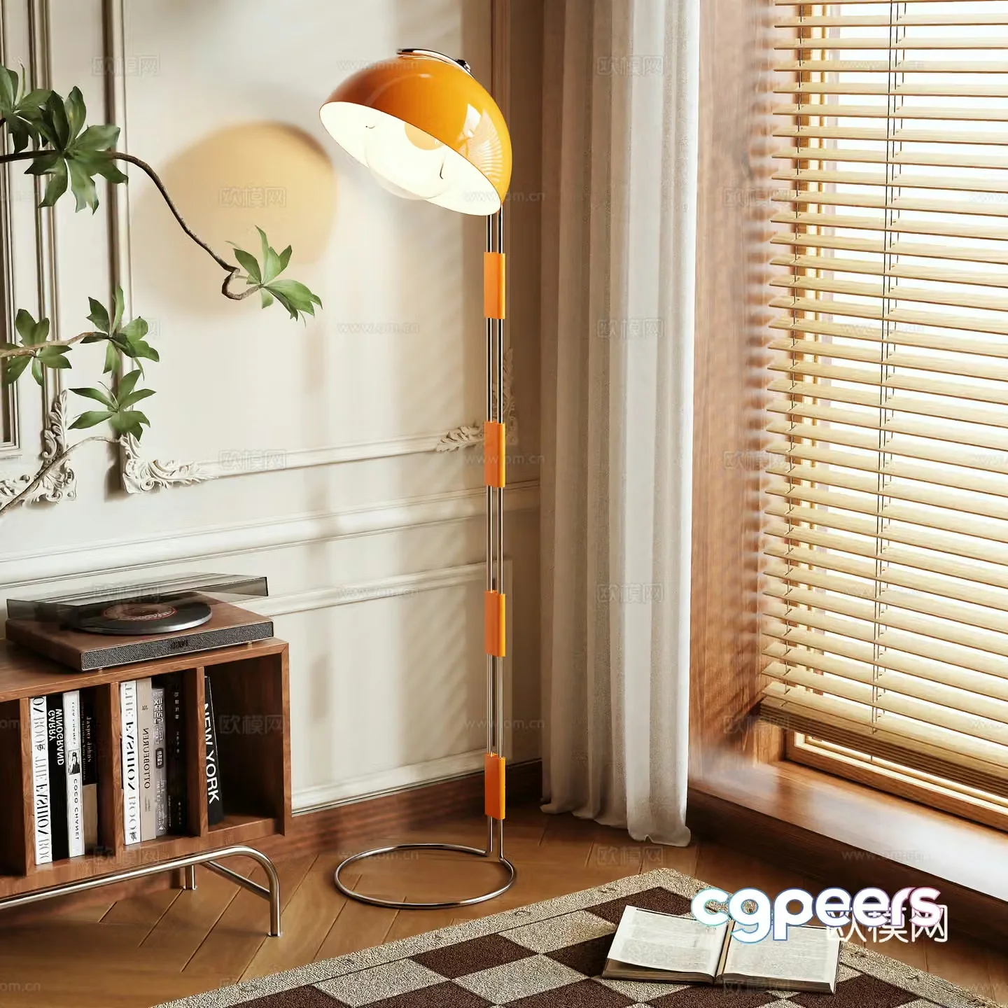 French floor lamp 3d model