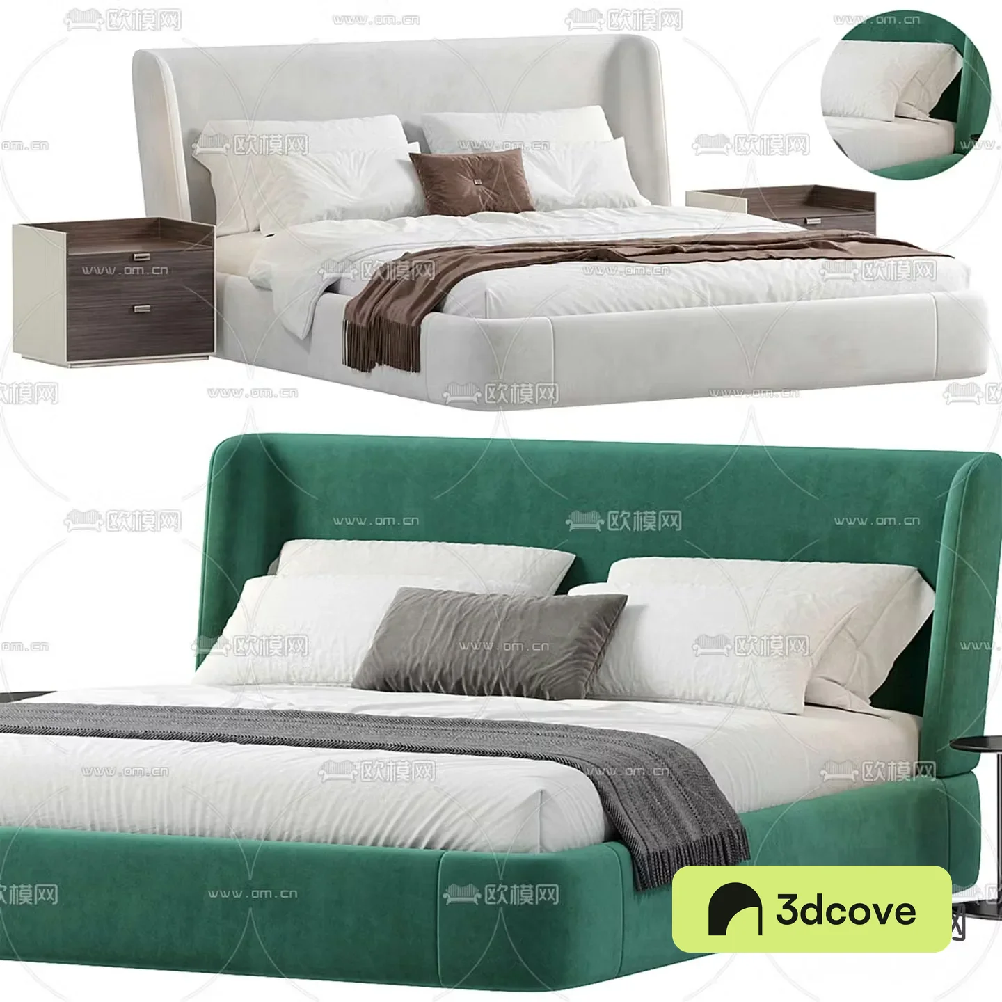 Modern double bed
