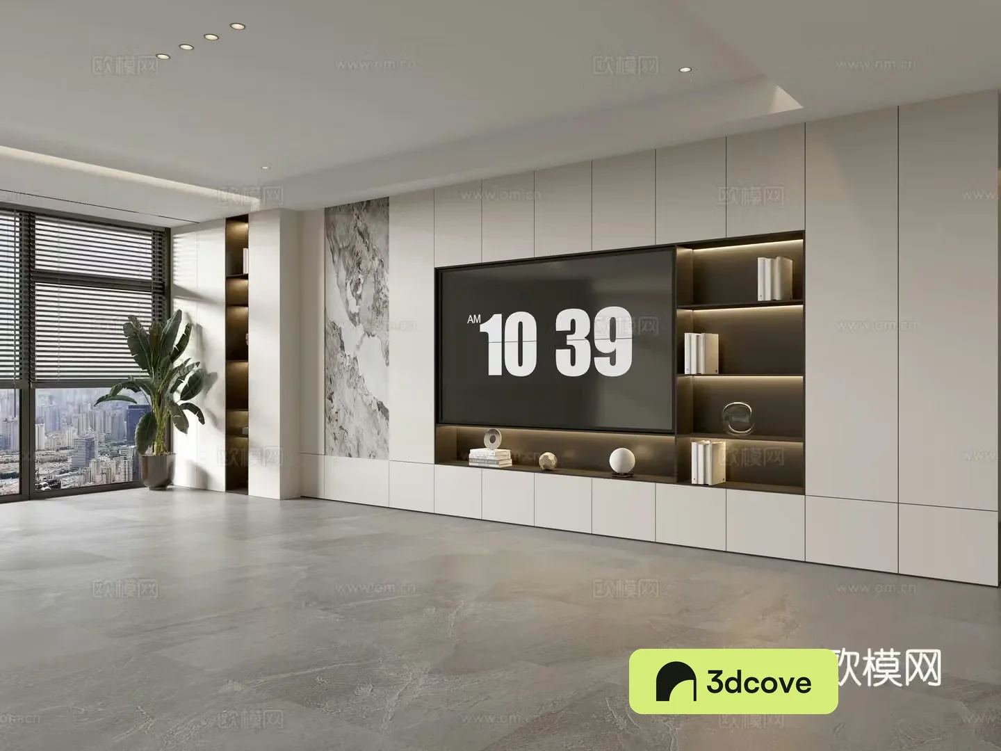 Modern creamy living room light luxury TV background wall creamy TV background wall full wall TV cabinet