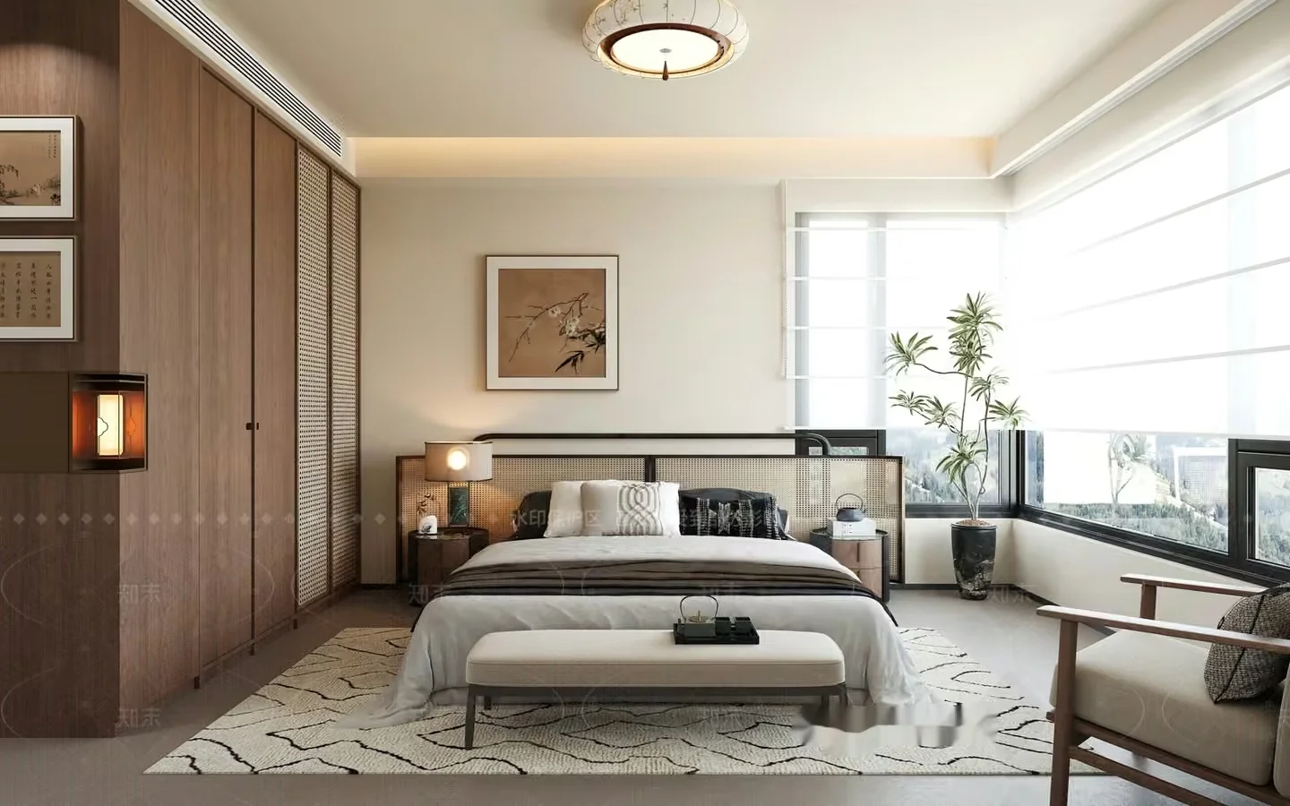 Cozy Bedroom 3D Model – 959 – CORONA Render