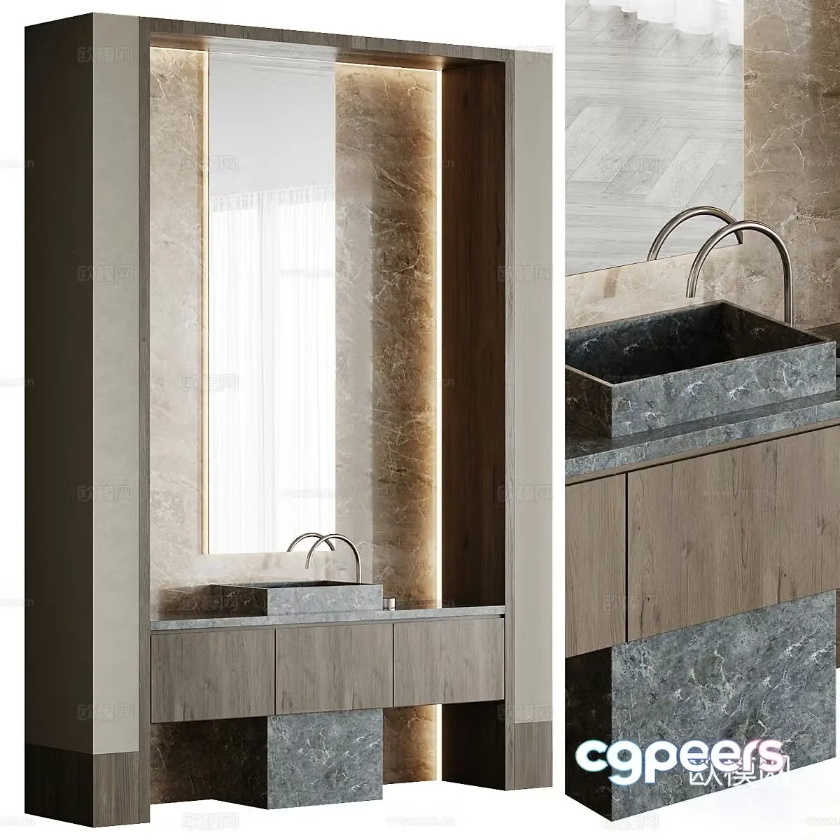3D model of bathroom