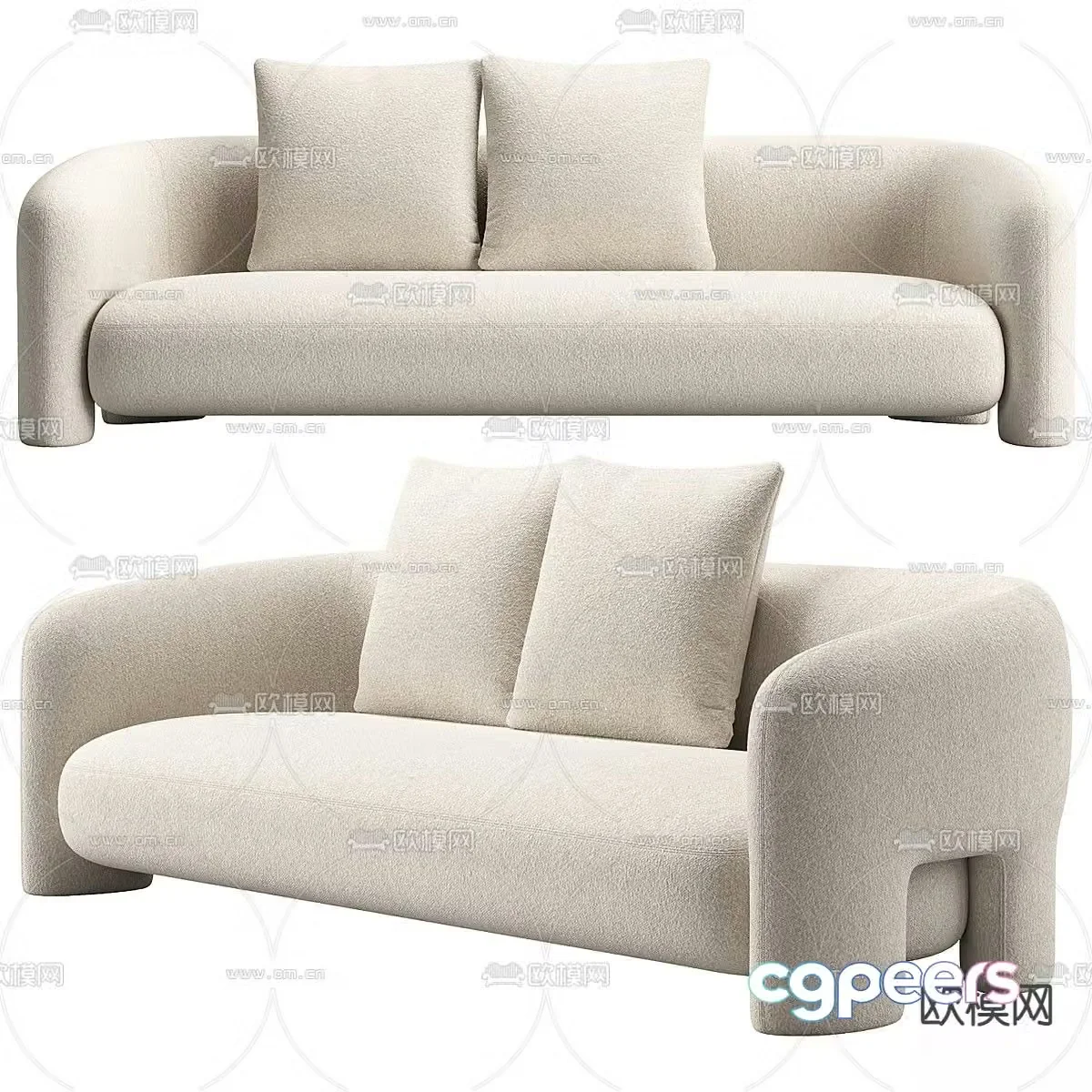 Mohdern multiplayer sofa 3d model