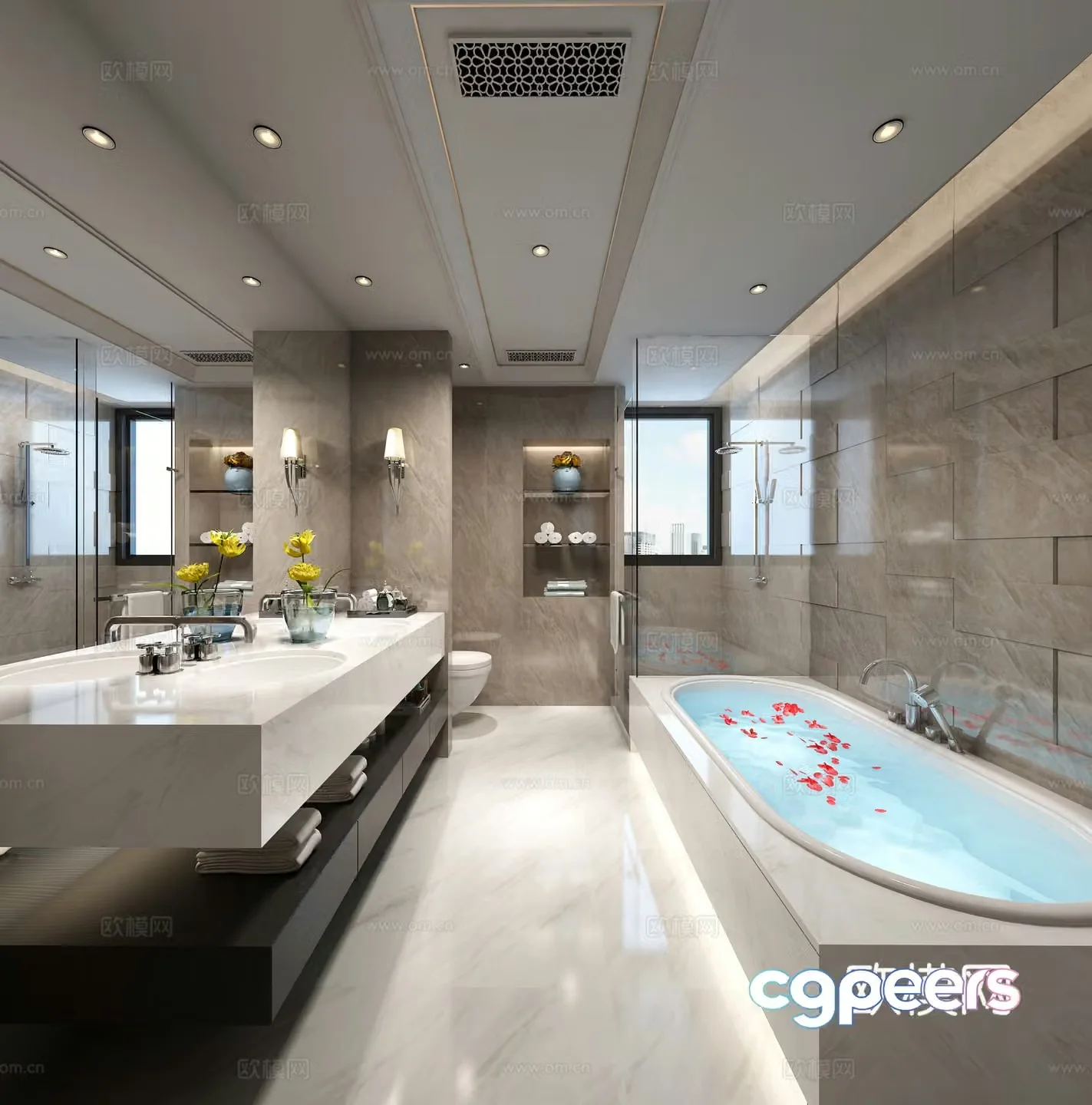 Modern bathroom 3d model
