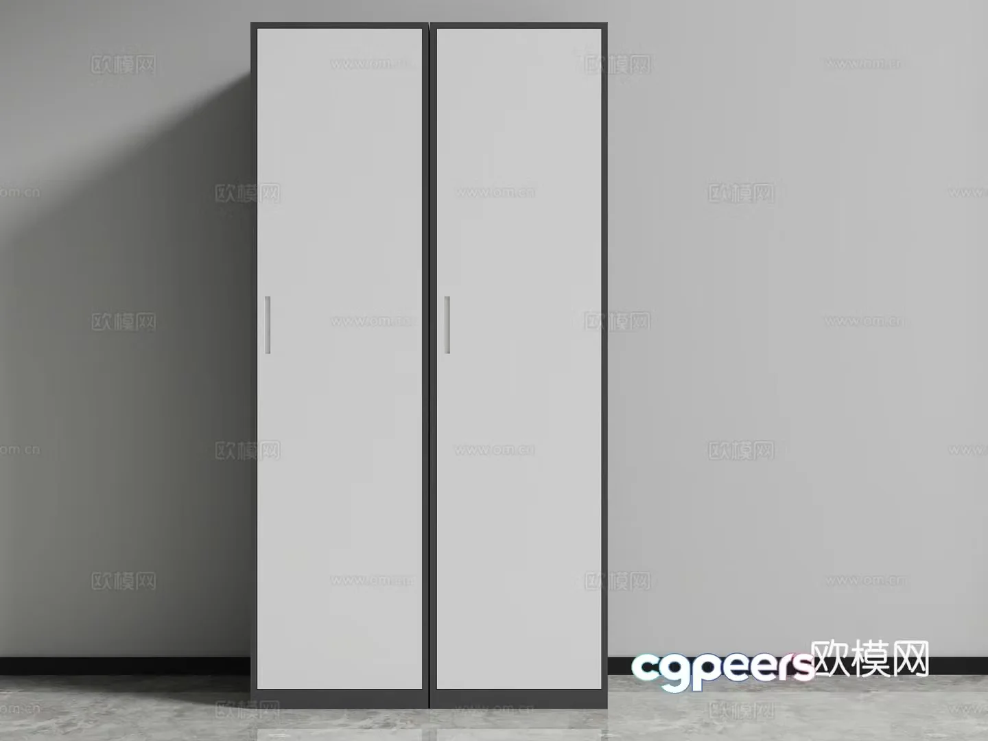 cabinet locker steel file cabinet 3d model