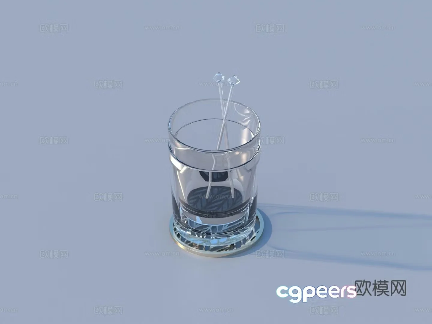 Glass glass water glass 3D model
