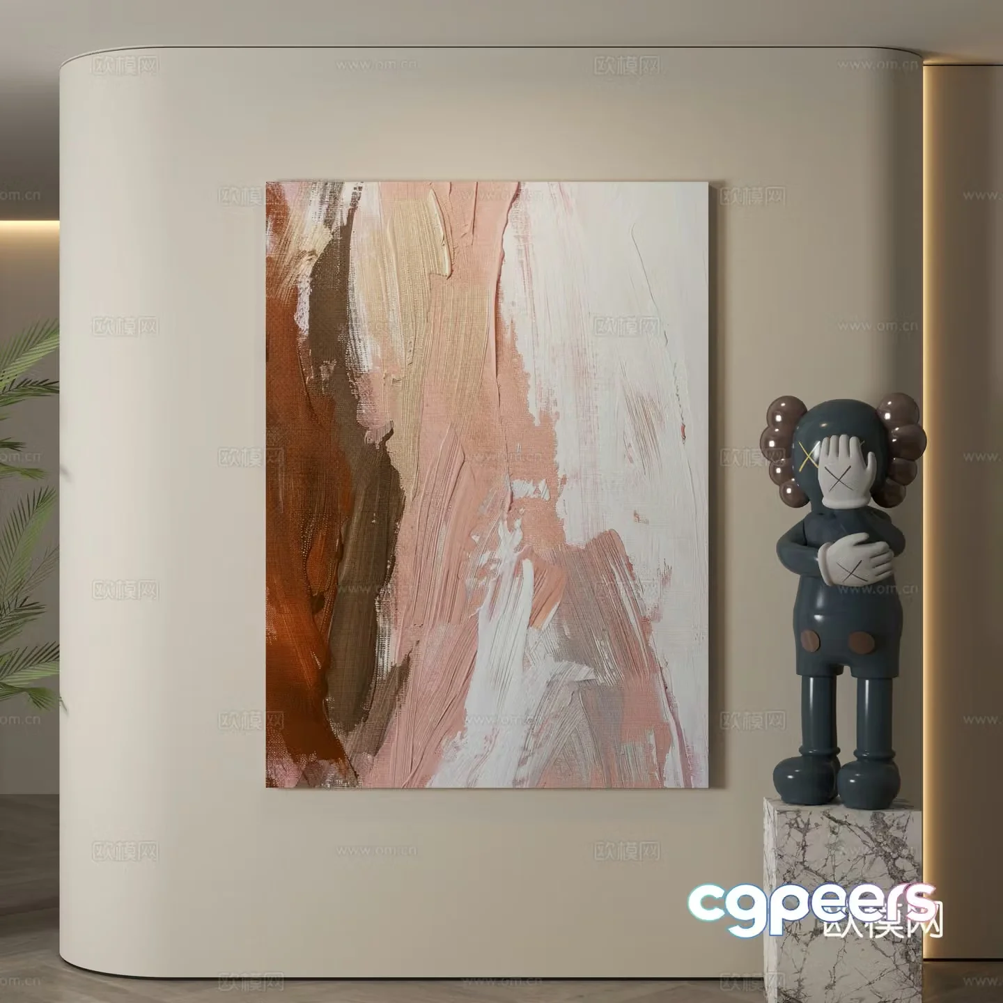 Modern decorative paintings Decorative paintings Modern hanging paintings Hanging paintings Simple hanging paintings 3D model