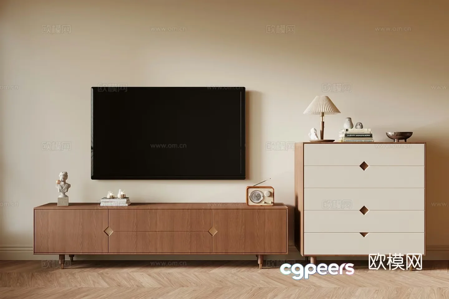 Modern Living Room 3D Model – 15916 – VRAY Render