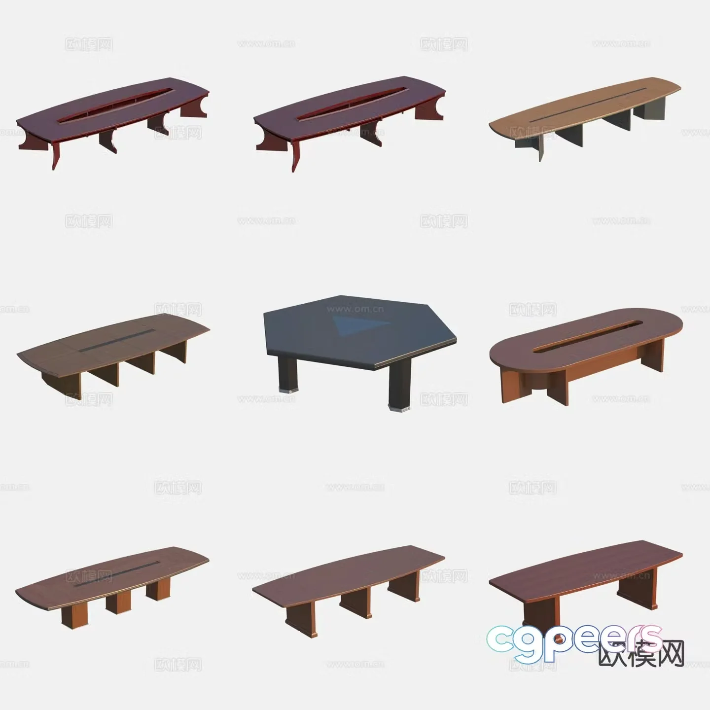Modern conference table conference table 3d model