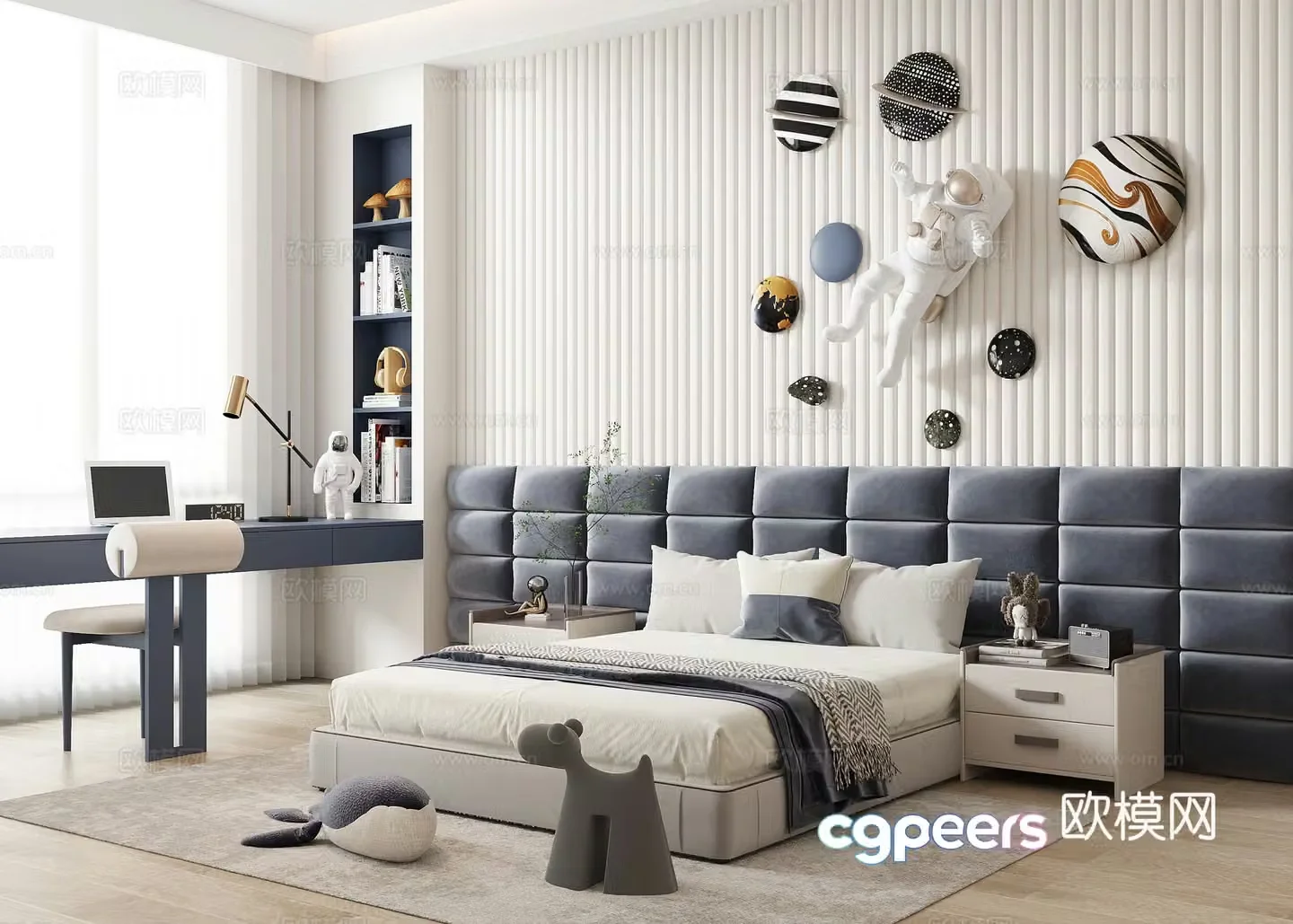 Modern children’s room 3d model
