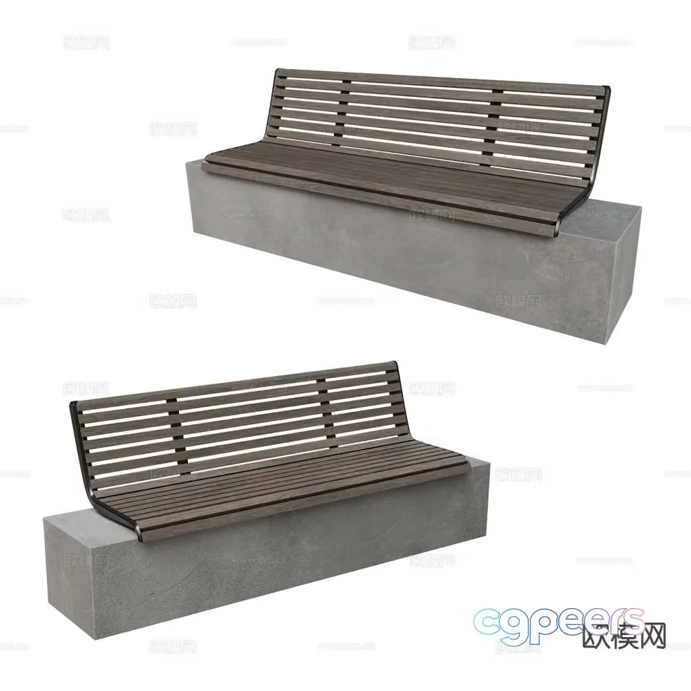 MmcitÃ© public chair public chair 3d model