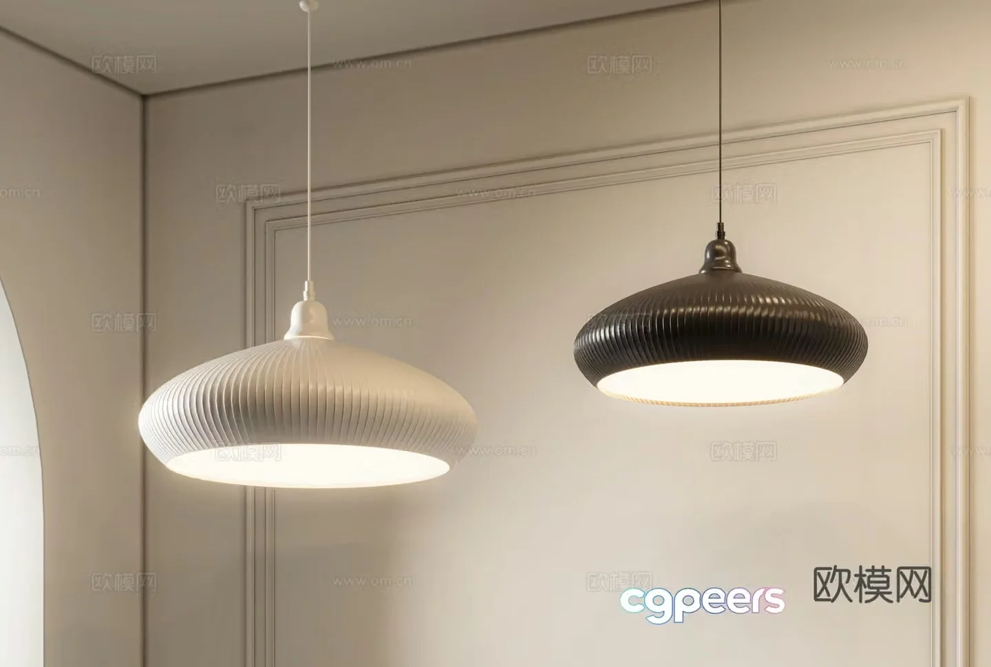 Modern Chandelier Decorative Light 3D Model
