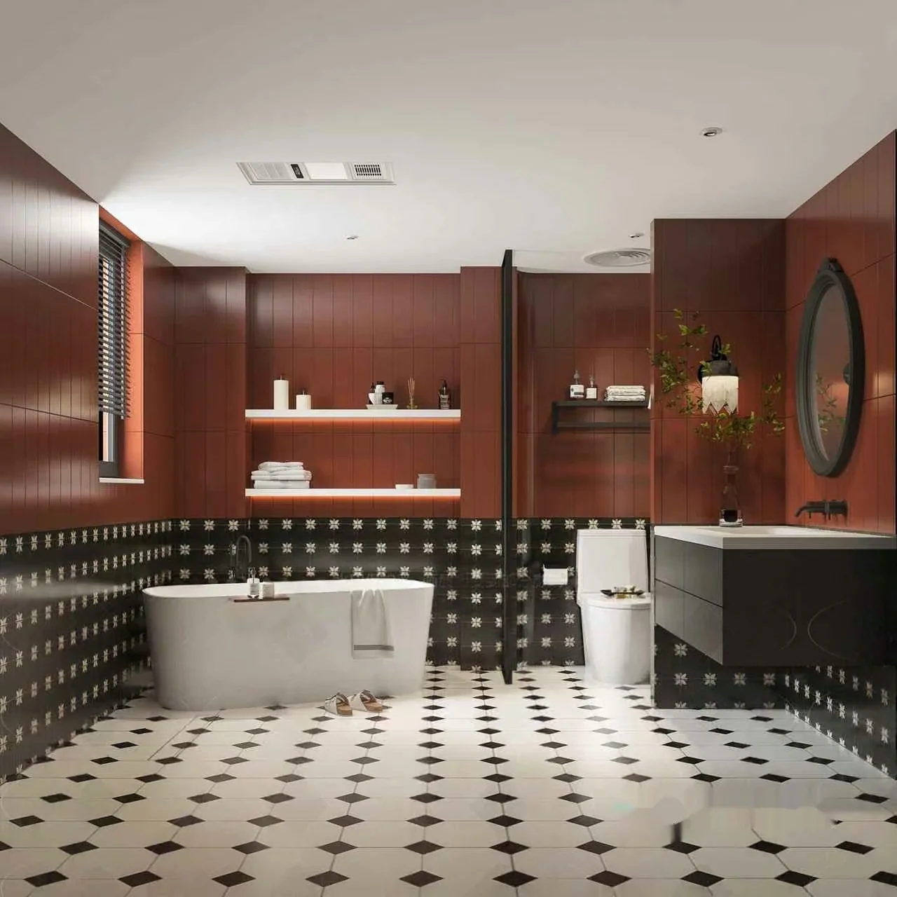 Modern Bathroom Interior 3D Model – 13967 – VRAY Render