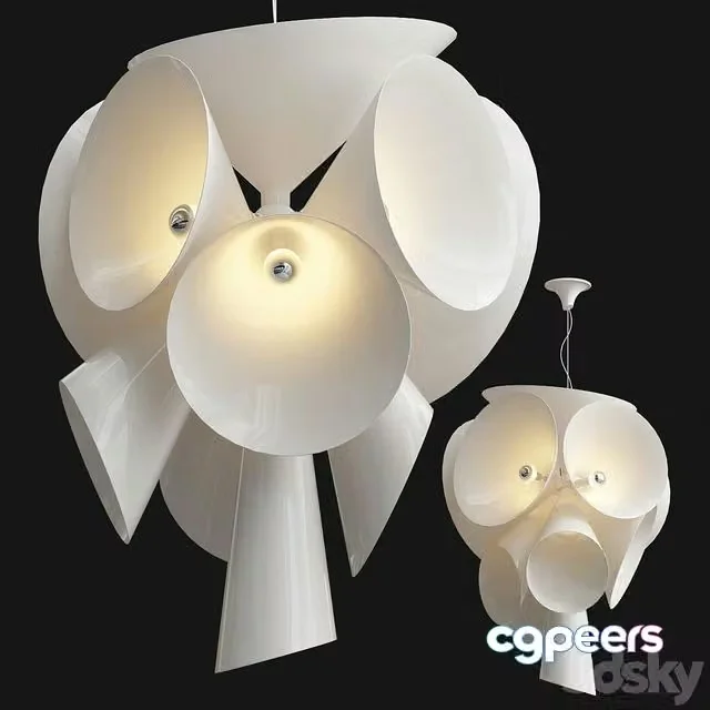 3ds Max Free – Flos nebula pendant light