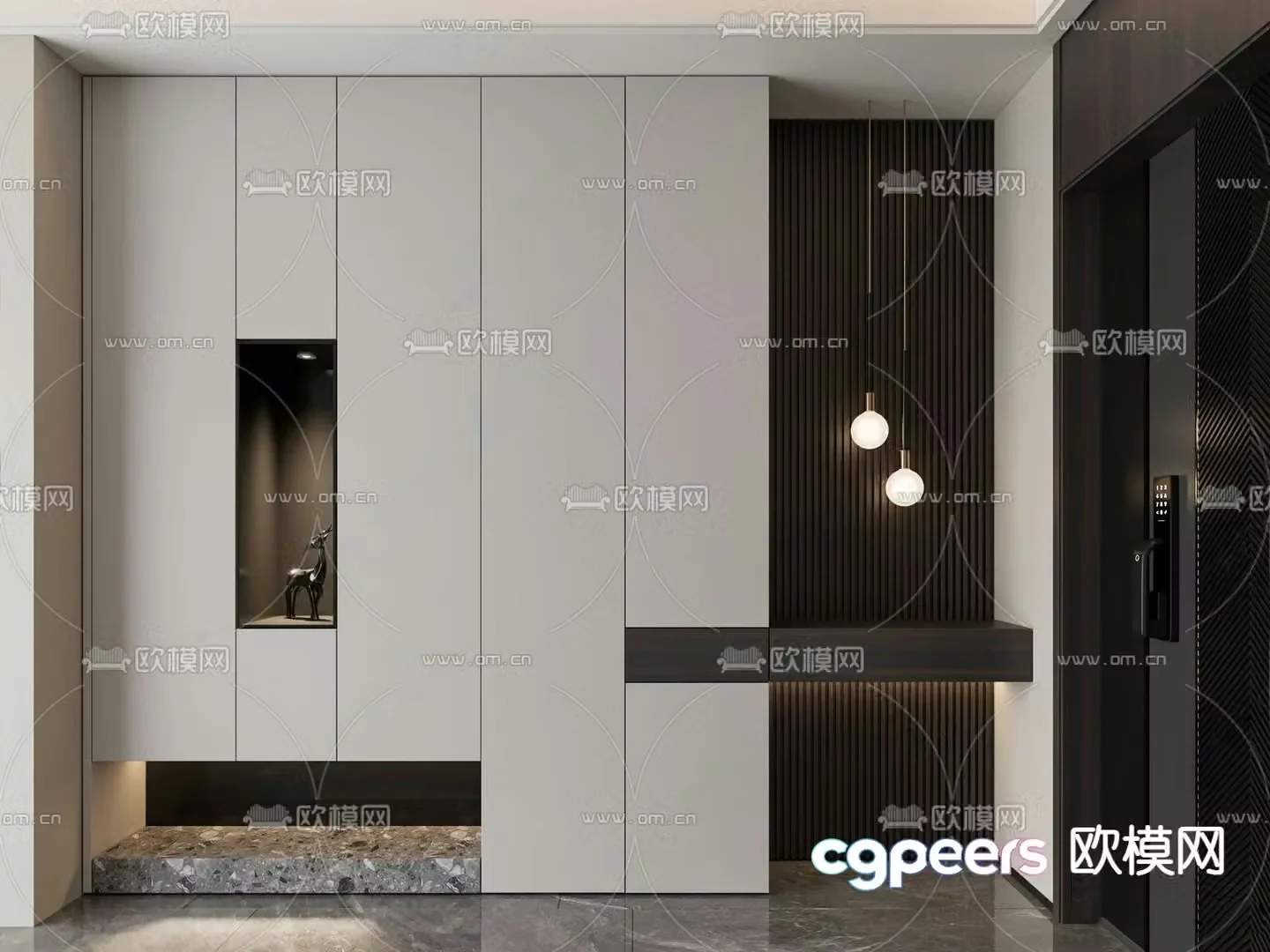 Entrance shoe cabinet Entrance entrance 3D model
