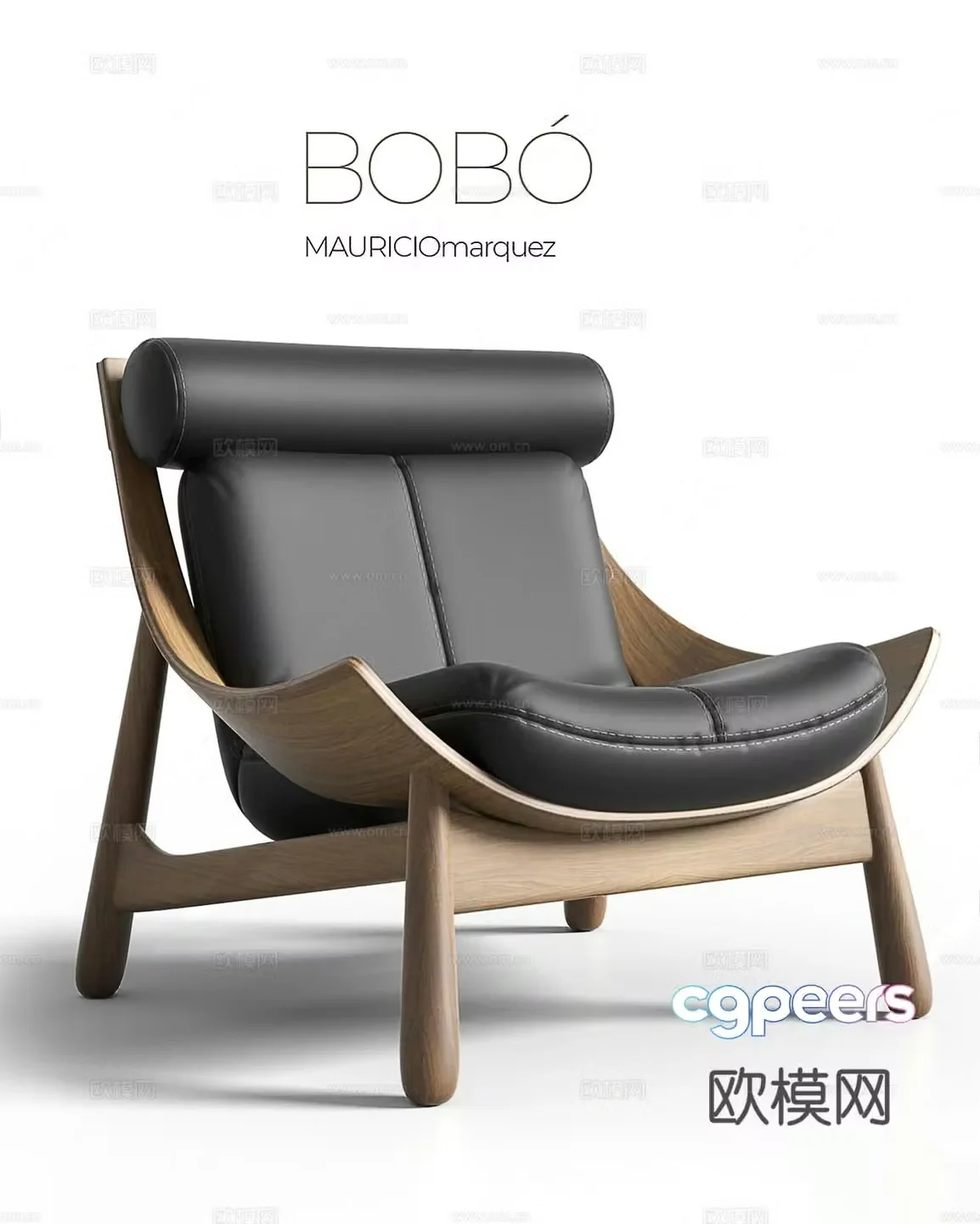 Modern leisure chair medieval wali leisure chair medieval leisure wooden colored wooden chair walnut chair 3d model