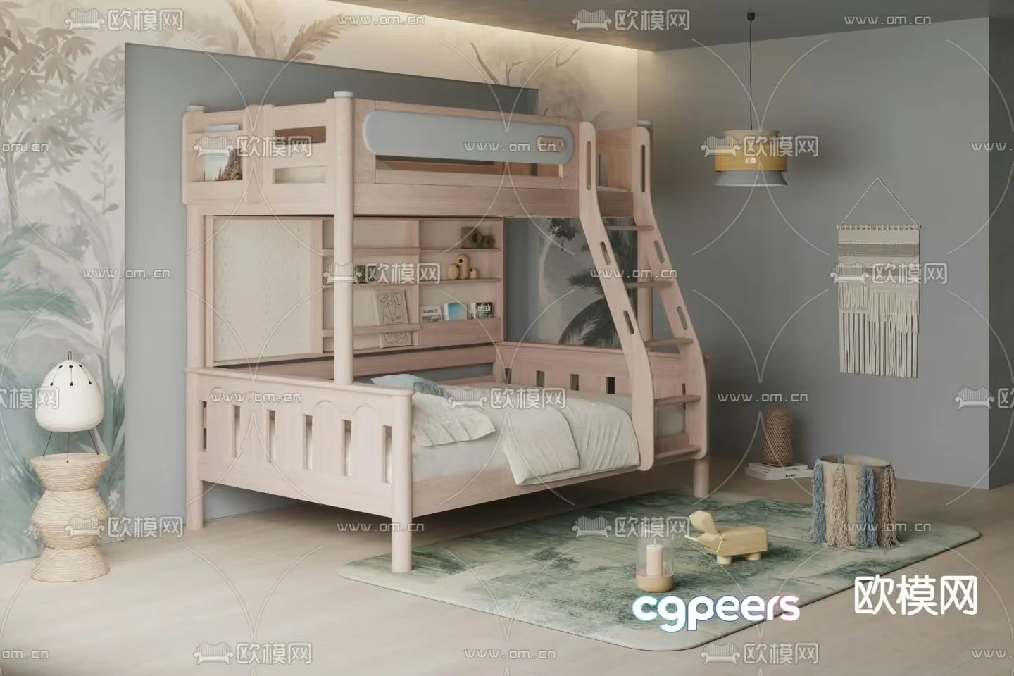 Cozy Children’S Bedroom 3D Model – 3045 – CORONA Render