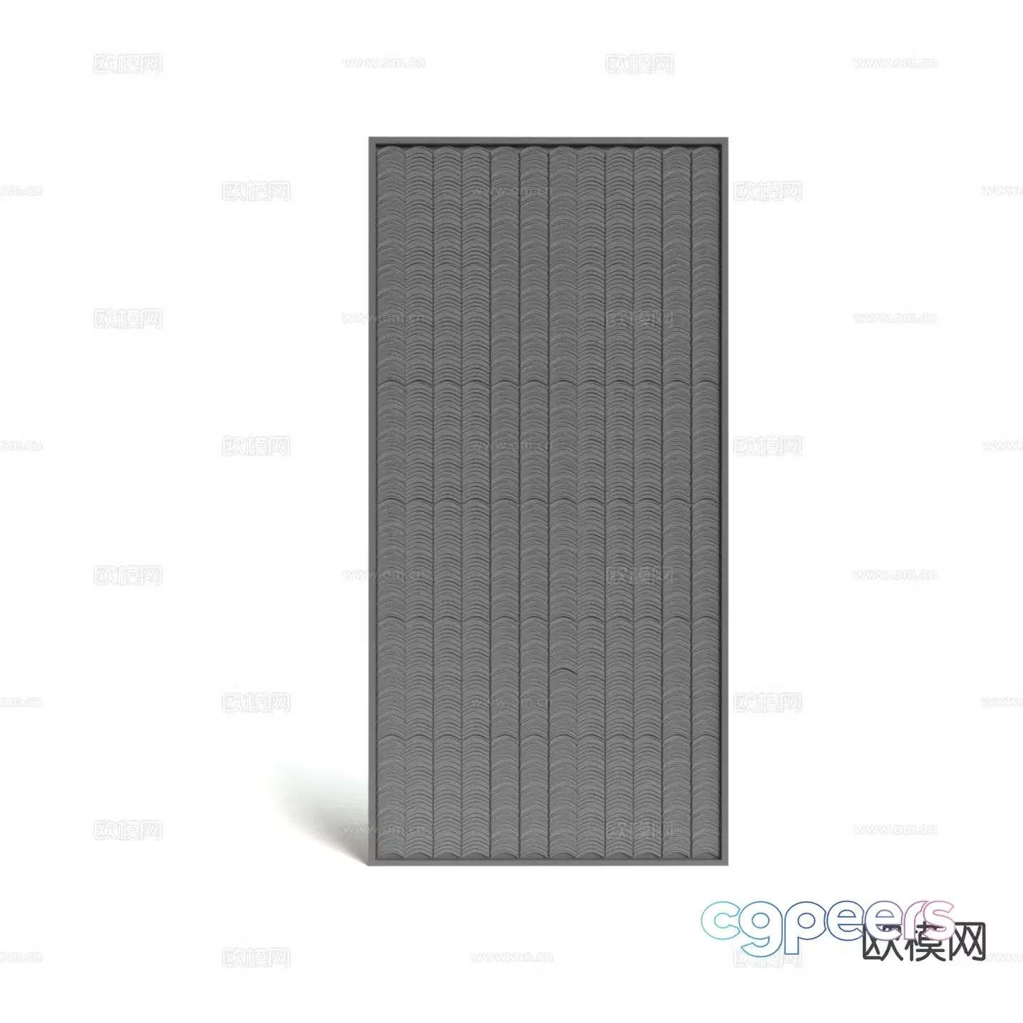 Chinese pu tile 3D model