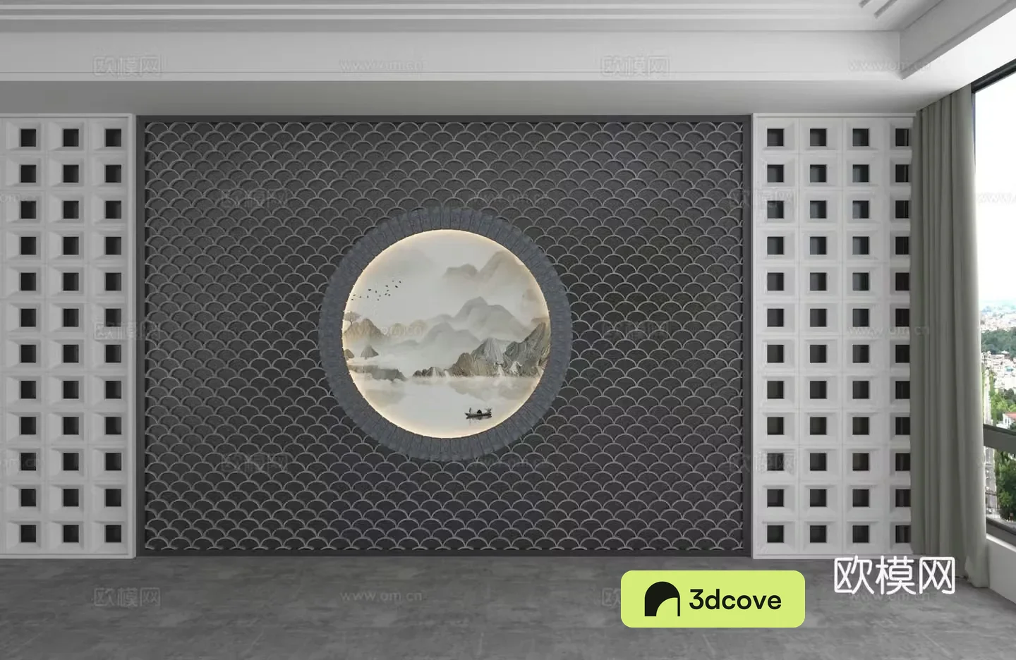 Modern background wall