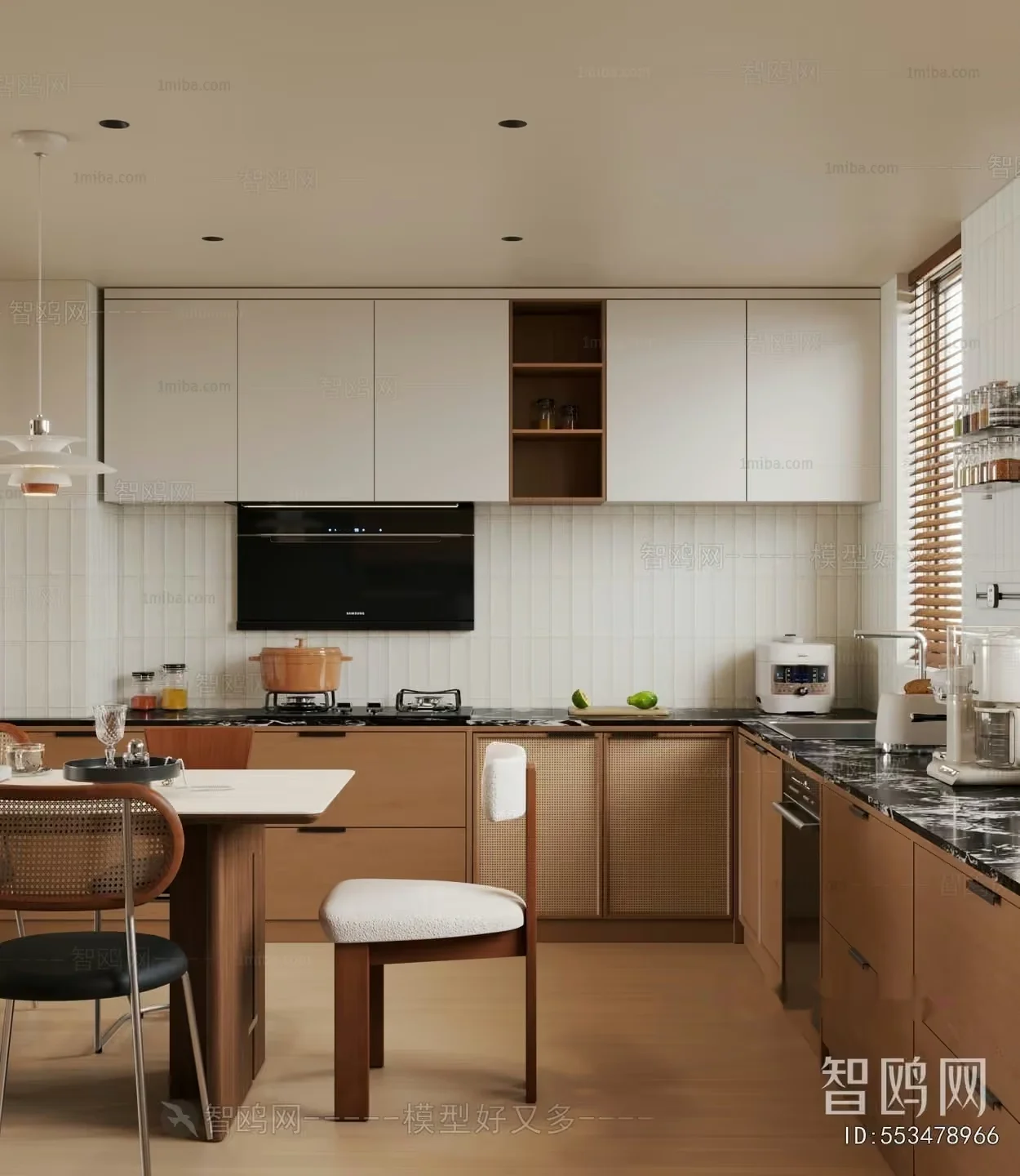 Modern Kitchen 3D Model – 16152 – CORONA Render