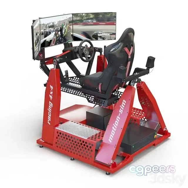 3ds Max Free – Racing Game Simulator motion sim