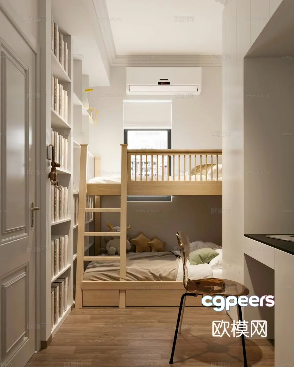 Modern Children’s Room 3D Model