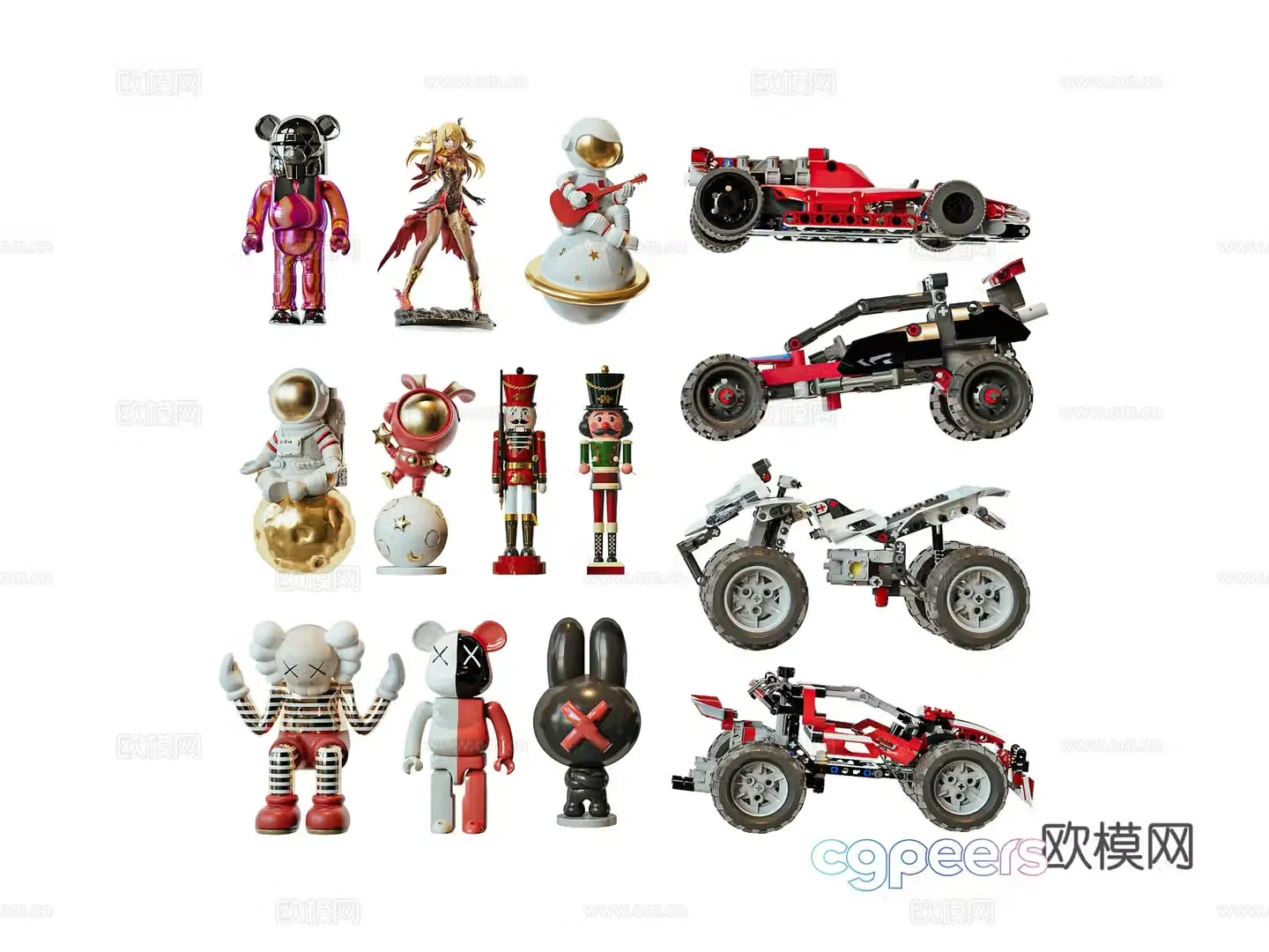 Modern toy figure 3d model