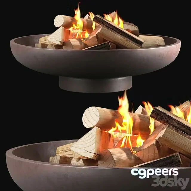 3ds Max Free – CB2 Form Cement Fire Pit