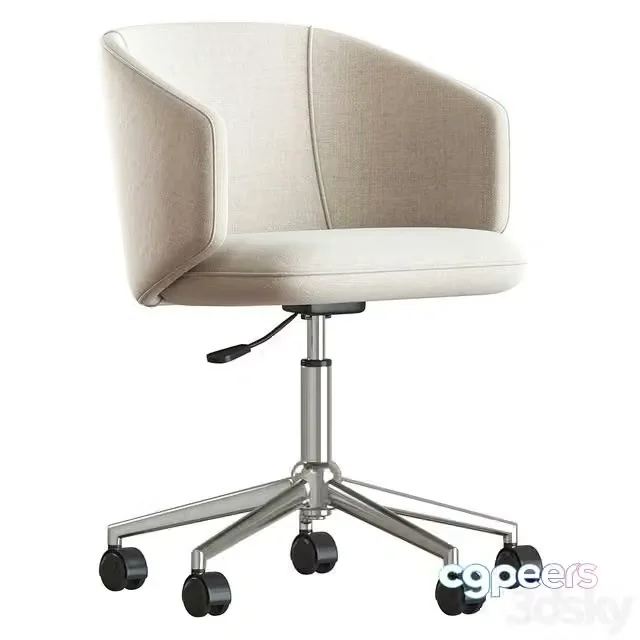 3ds Max Free – Office chair Gabby by RENDEZ VOUS DECO